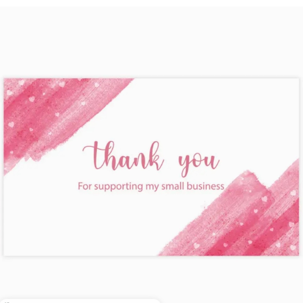 NEW 30 PCS THANK YOU FOR SUPPORTING MY SMALL BUSINESS APPRECIATION CARDS
